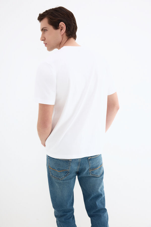 Pedro del Hierro Camiseta mercerizada Blanco