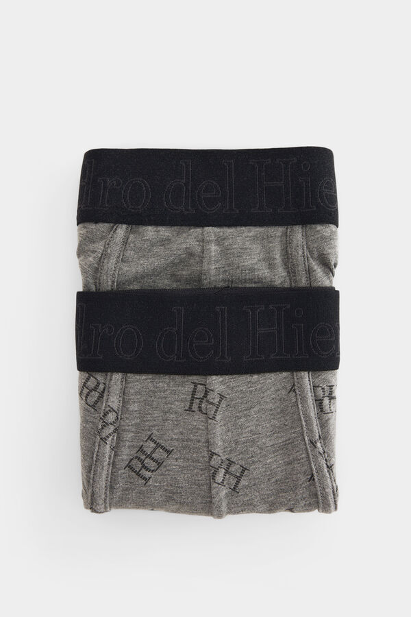 Pedro del Hierro Pack 2 boxer punto Gris
