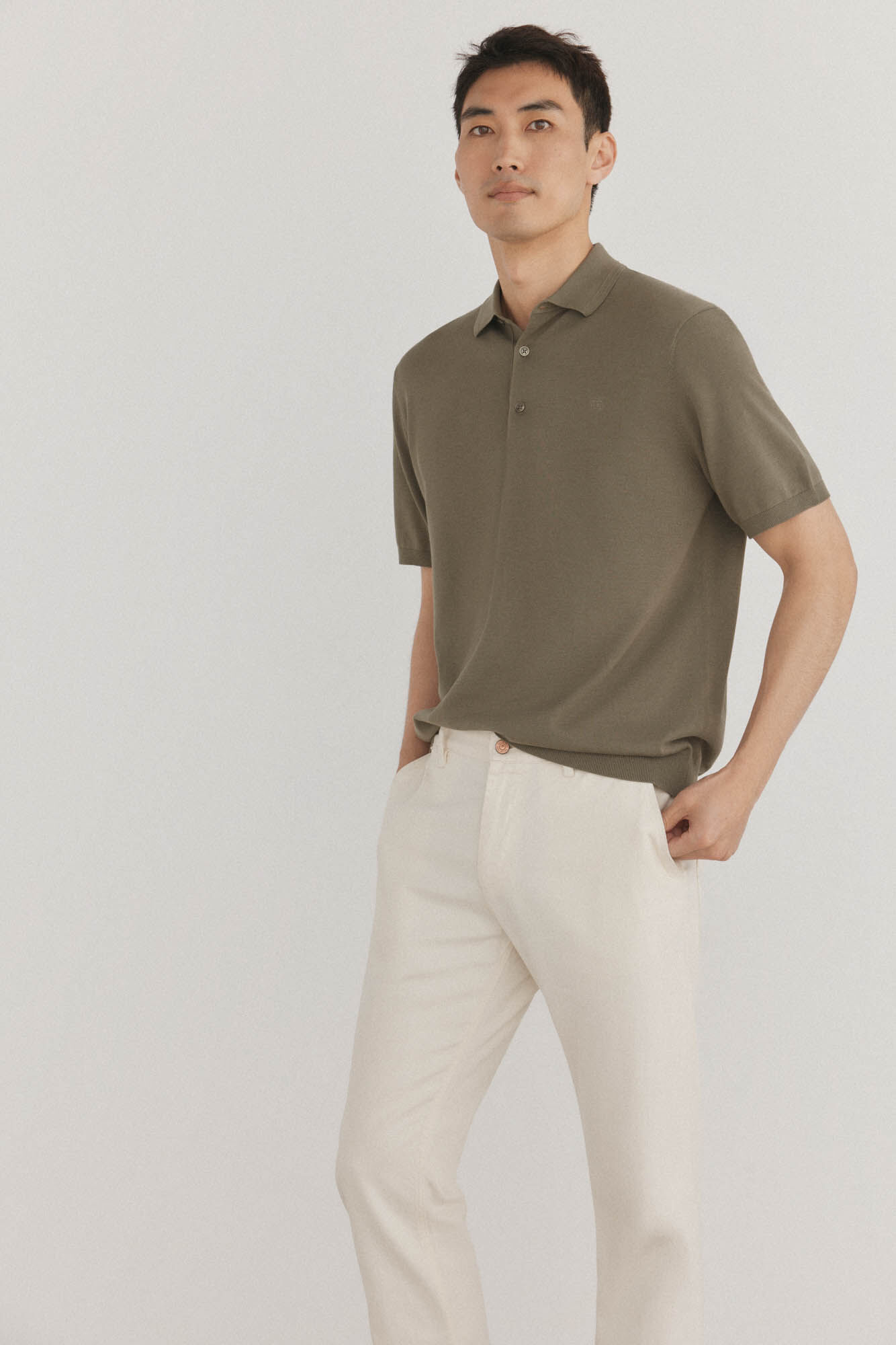 Pedro del Hierro Jersey polo premium manga corta algod&oacute;n