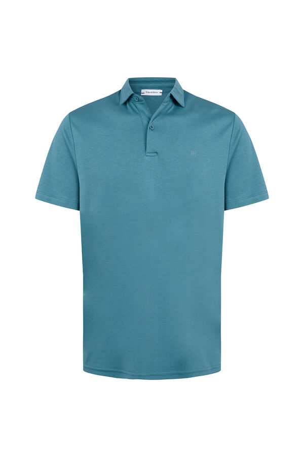 Pedro del Hierro Polo mercerizado Turquesa