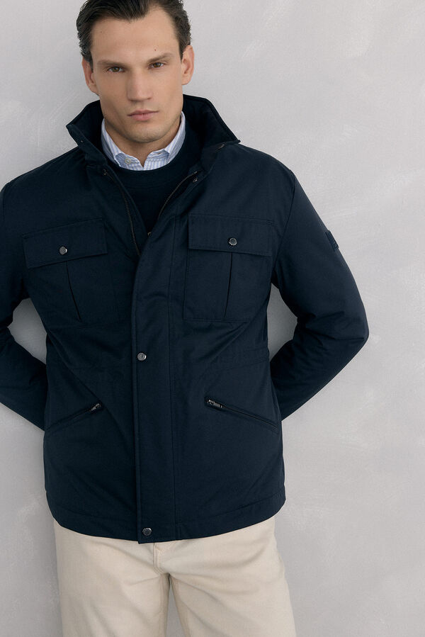 Pedro del Hierro Chaqueta t&eacute;cnica 4 bolsillos Azul