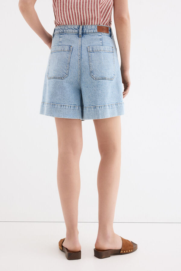 Pedro del Hierro Short de mezclilla Azul