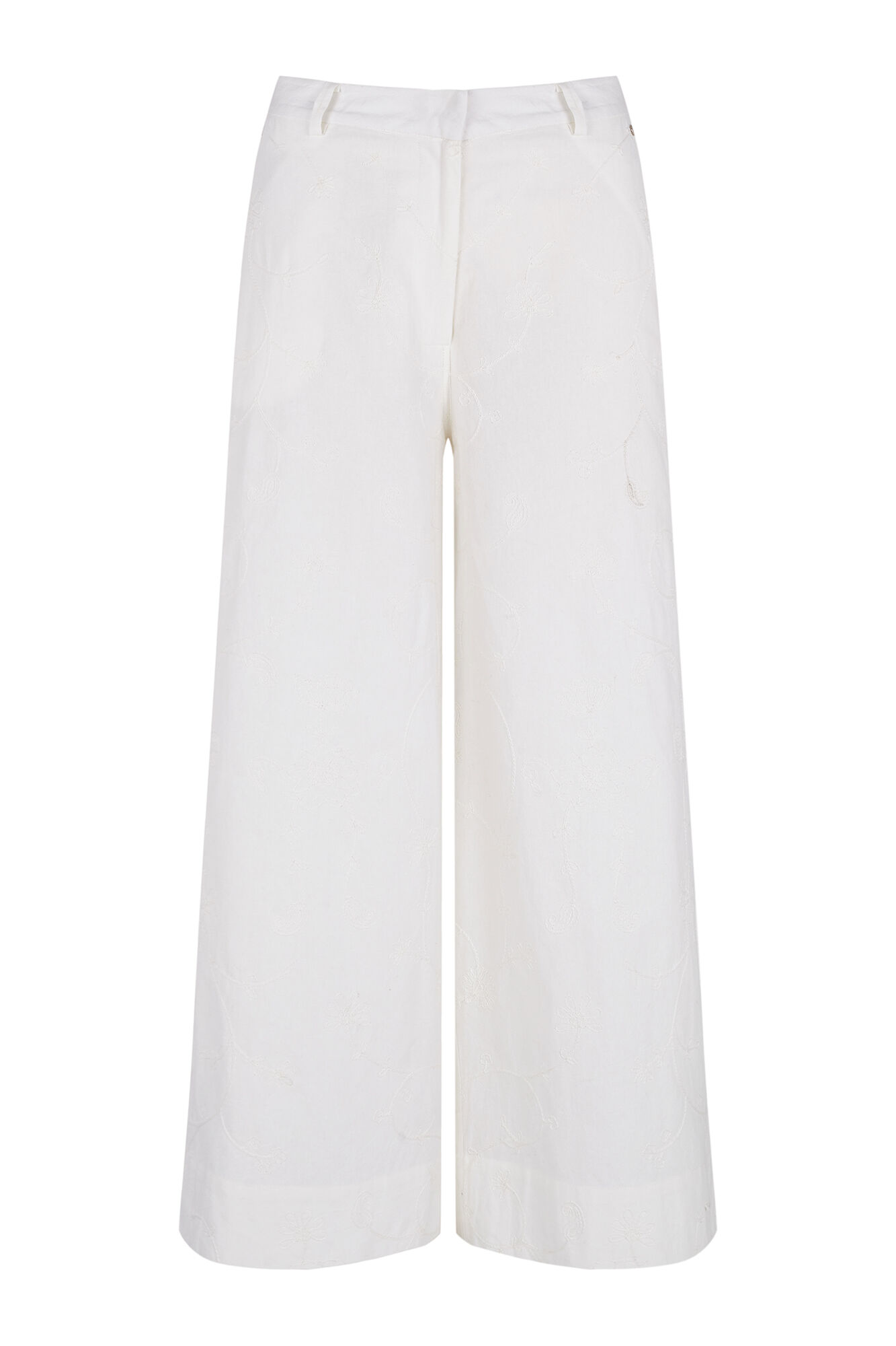 Pedro del Hierro Pantalones wide flare cl&aacute;sicos