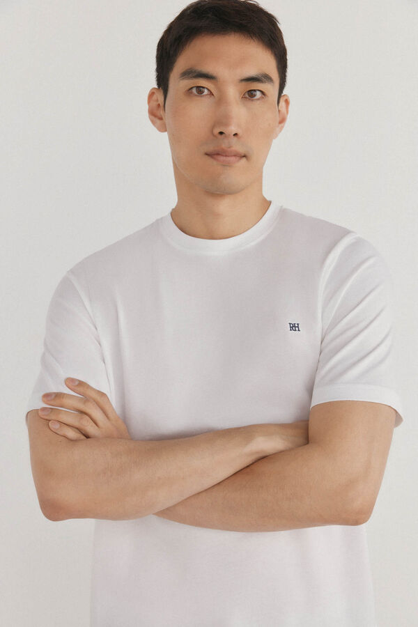 Pedro del Hierro Camiseta b&aacute;sica Blanco