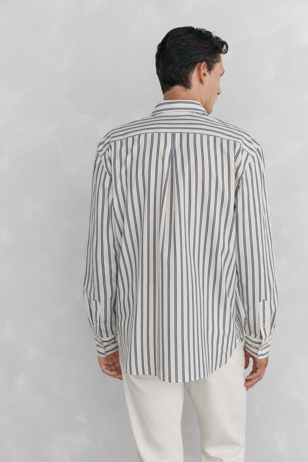 Pedro del Hierro Camisa rayas Blanco