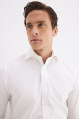 Pedro del Hierro Camisa vestir estructura lisa non iron + antimanchas slim fit Blanco