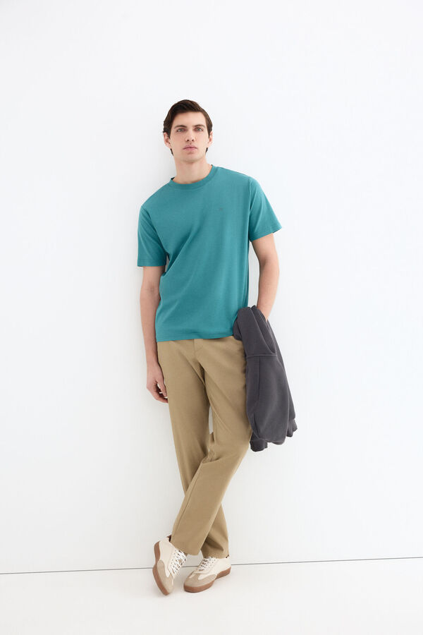 Pedro del Hierro Camiseta mercerizada Turquesa