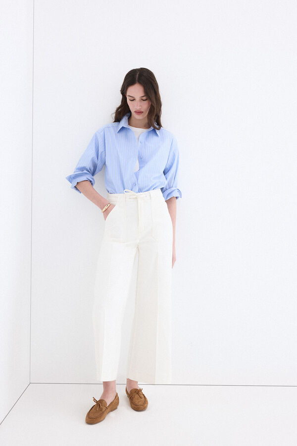 Pedro del Hierro Jeans wide flare Crudo