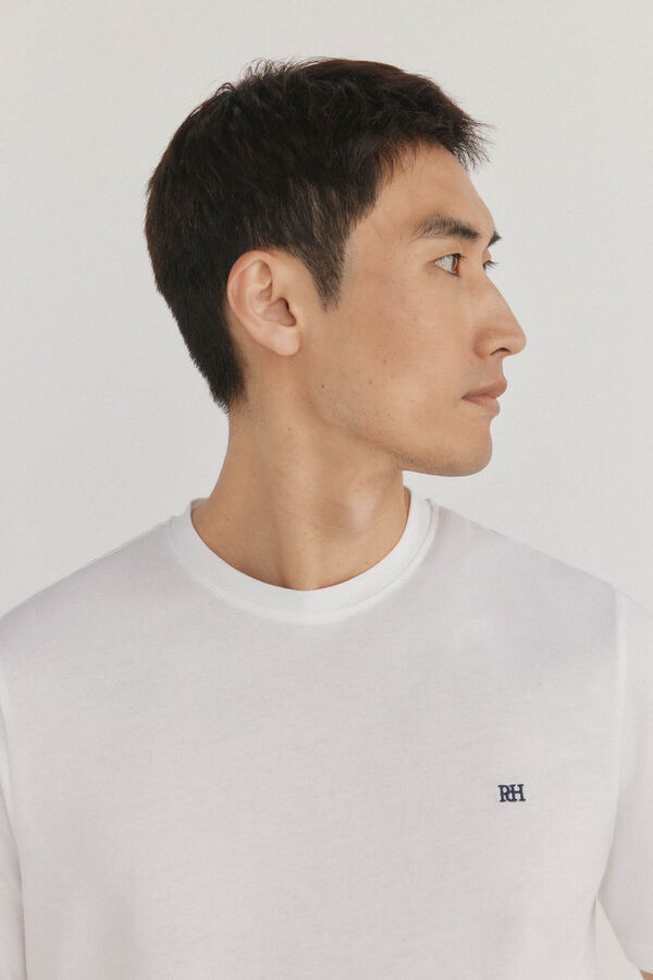 Pedro del Hierro Camiseta b&aacute;sica Blanco