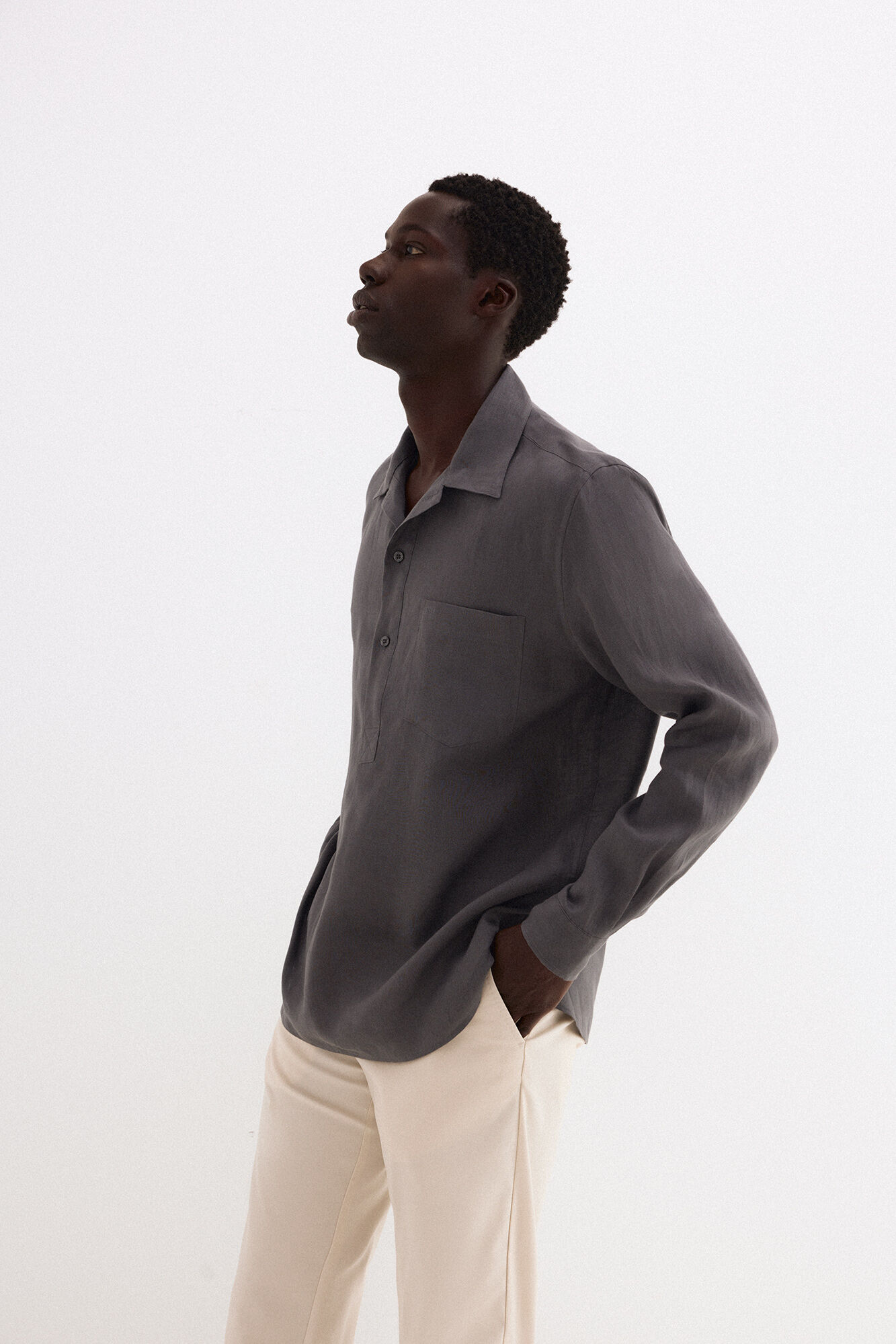 Pedro del Hierro Polera lino lisa