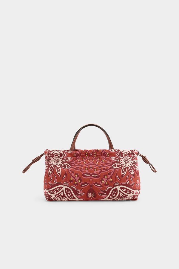 Pedro del Hierro Bolso bandolera estampado Beige