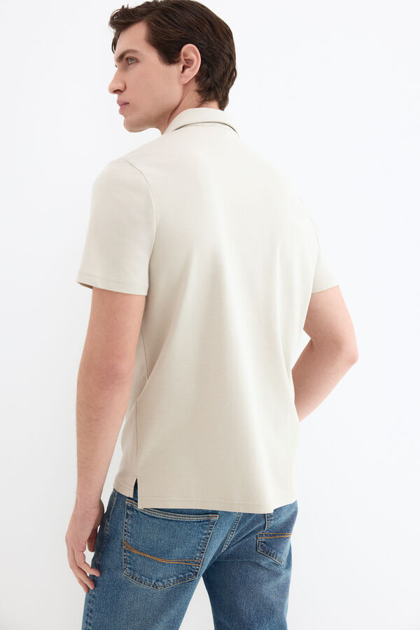 Pedro del Hierro Polo mercerizado Gris