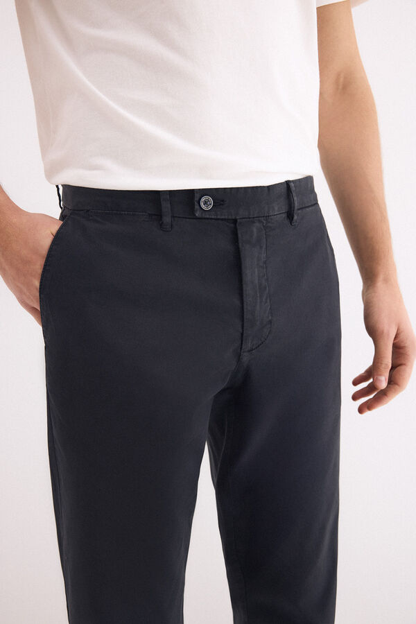Pedro del Hierro Pantal&oacute;n chino slim fit Azul