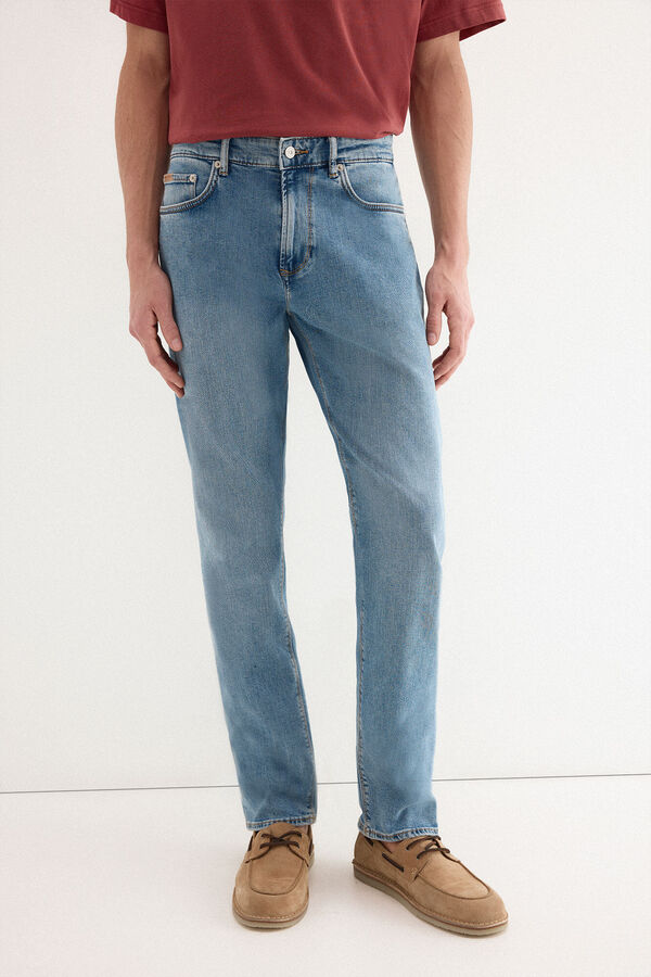 Pedro del Hierro Pantal&oacute;n vaquero premium flex ligero regular fit Azul