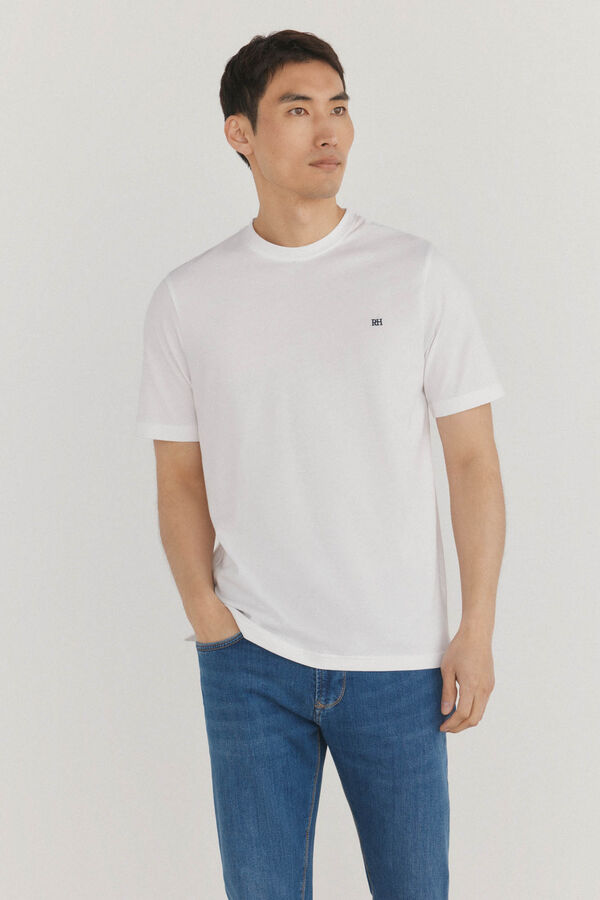 Pedro del Hierro Camiseta b&aacute;sica Blanco