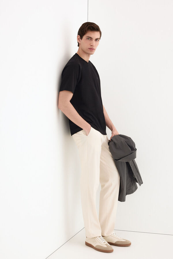Pedro del Hierro Camiseta mercerizada Negro