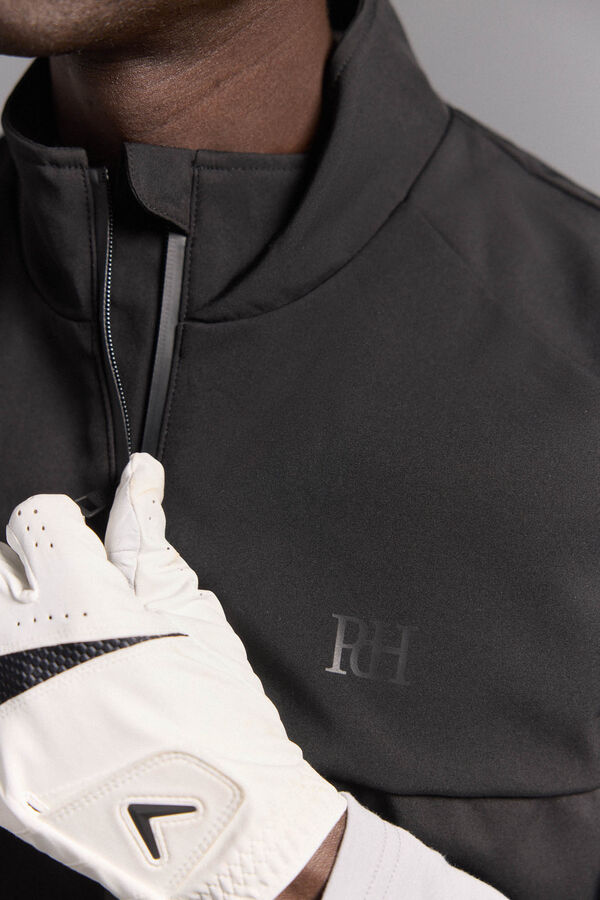 Pedro del Hierro Chaleco liso golf Negro