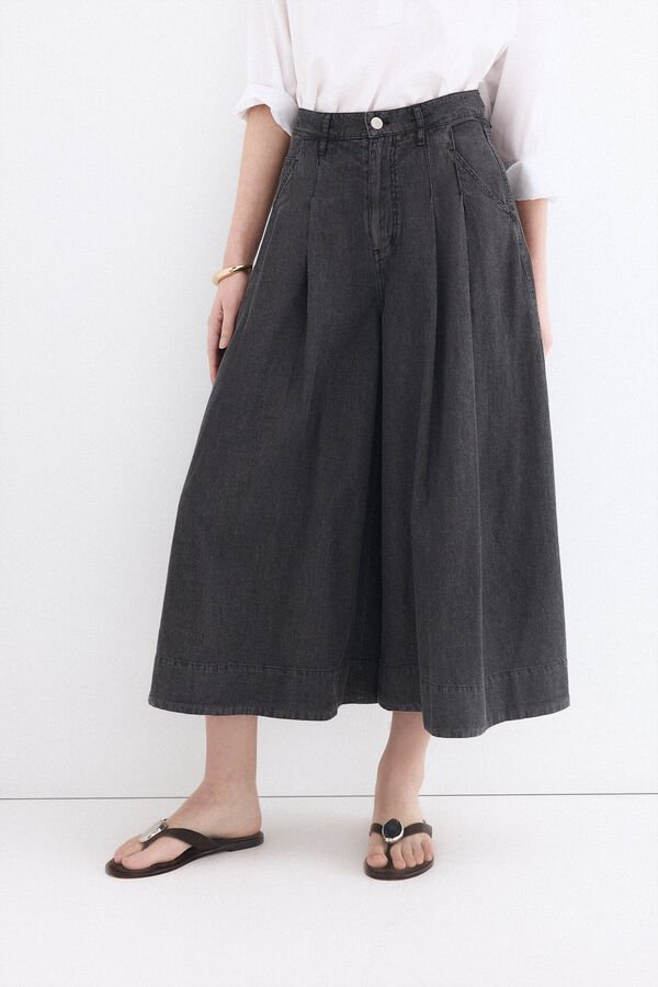 Pedro del Hierro Falda-pantal&oacute;n de mezclilla Gris