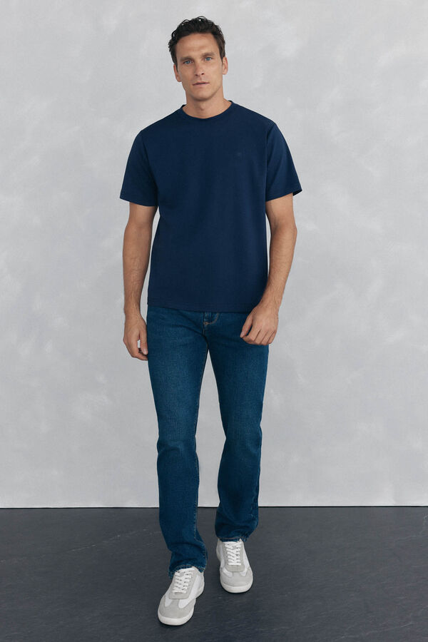 Pedro del Hierro Playera mercerizada Azul