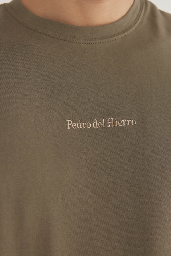 Pedro del Hierro Camiseta logo posicional Verde