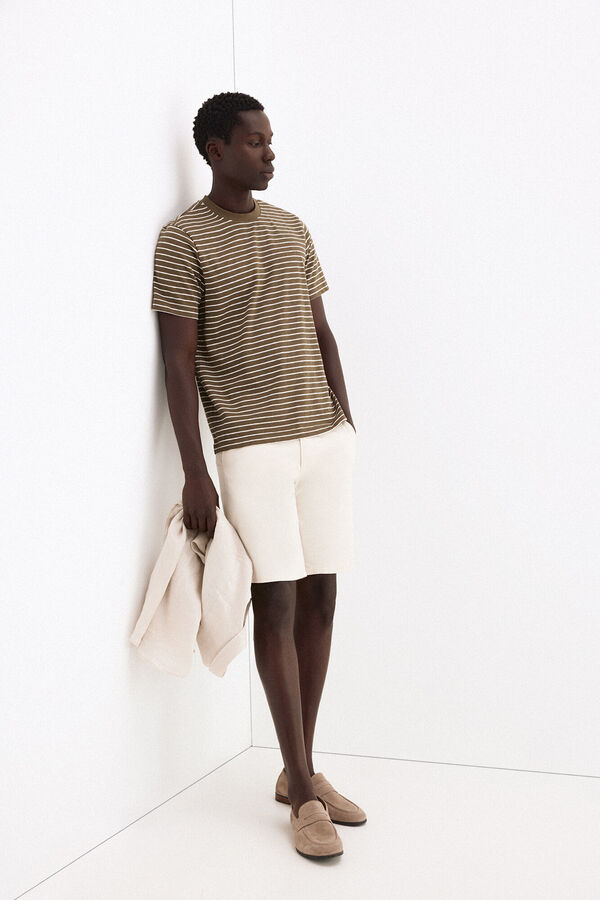 Pedro del Hierro Camiseta rayas Verde