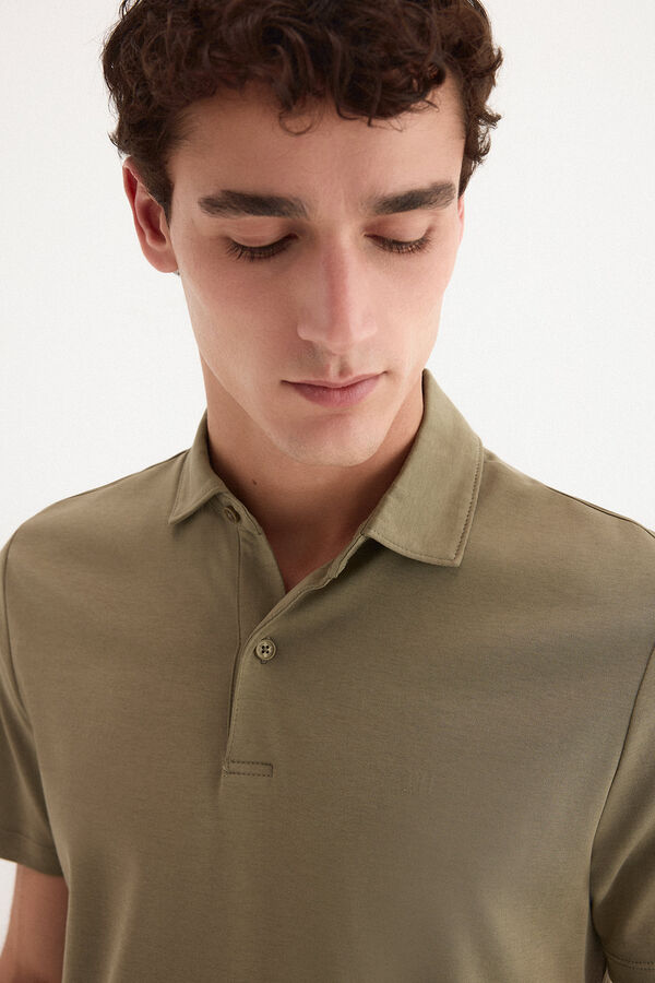 Pedro del Hierro Polo mercerizado Verde
