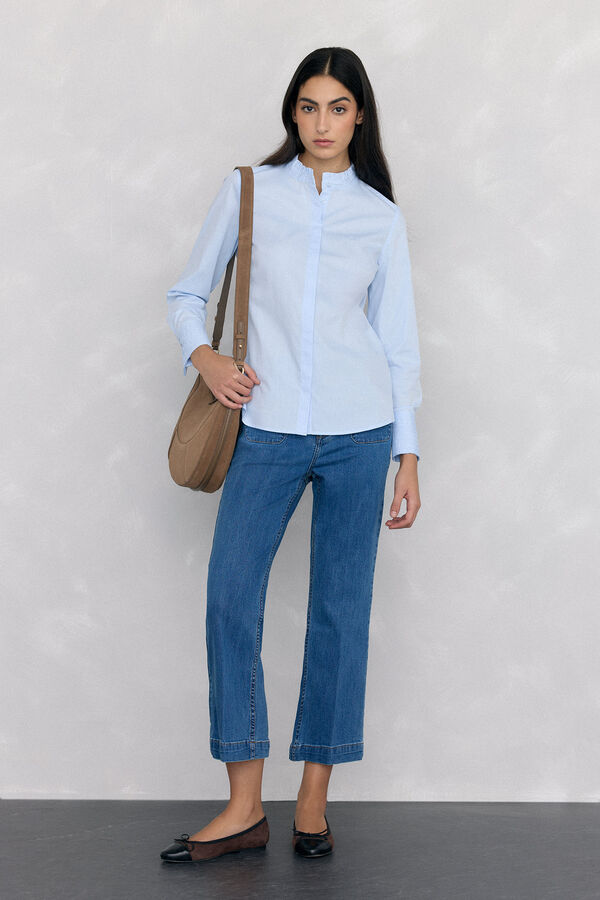 Pedro del Hierro Camisa estructurada Azul