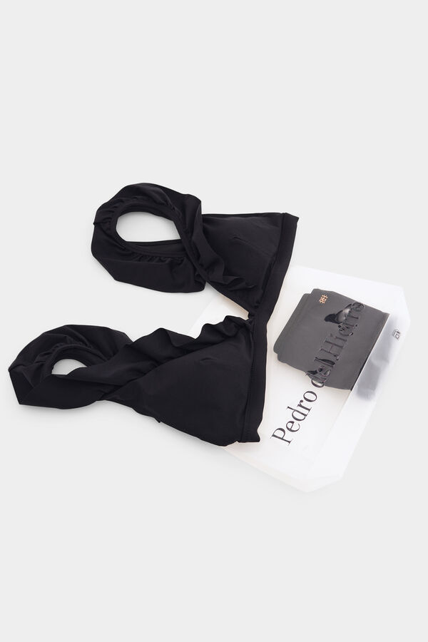 Pedro del Hierro Bikini con volantes Negro