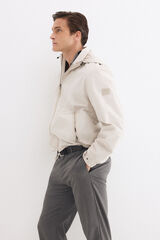 Pedro del Hierro Cazadora t&eacute;cnica ligera con capucha Beige