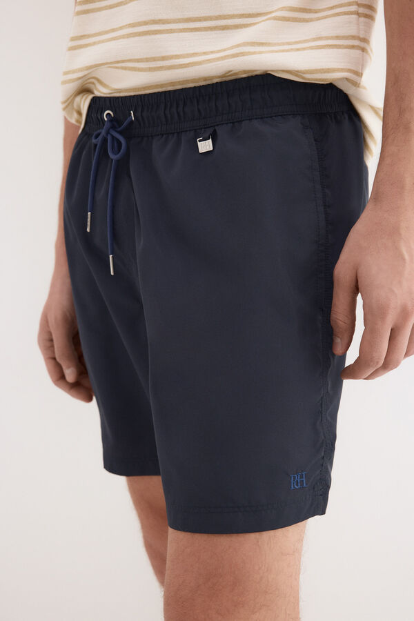 Pedro del Hierro Ba&ntilde;ador liso b&aacute;sico Azul