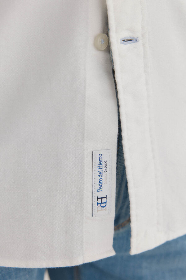 Pedro del Hierro Camisa iconic oxford liso Blanco