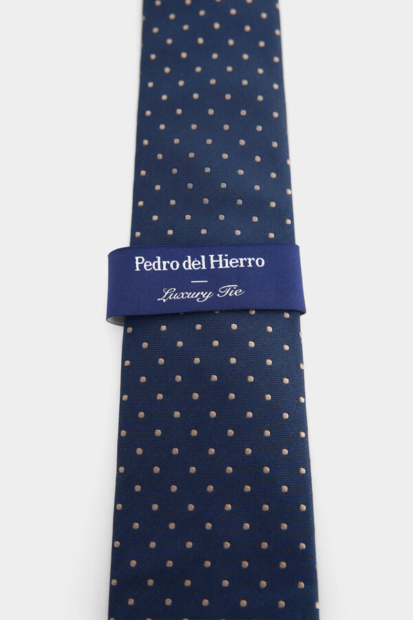 Pedro del Hierro Corbata seda natural Azul