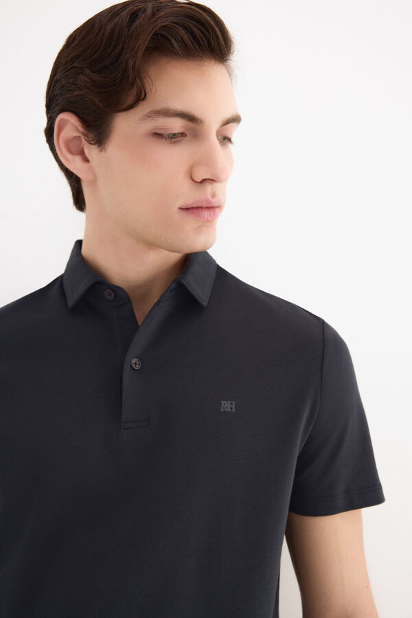 Pedro del Hierro Polo mercerizado Azul