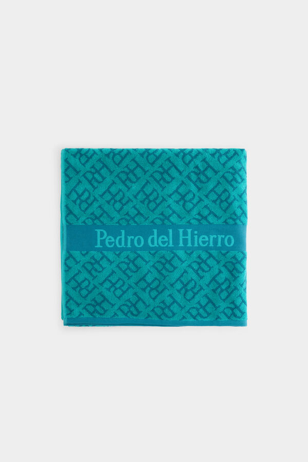 Pedro del Hierro Toalla playa logos Verde