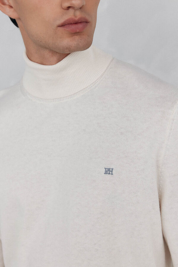 Pedro del Hierro Jersey cuello cisne Crudo