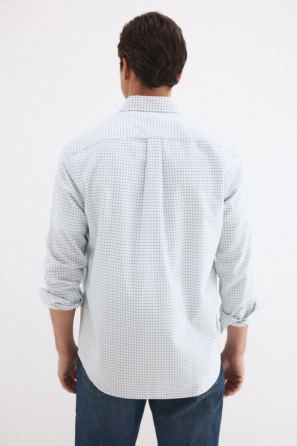 Pedro del Hierro Camisa non iron oxford cuadros Verde