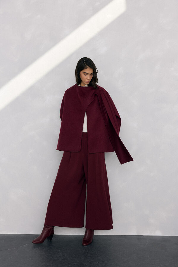 Pedro del Hierro Pantal&oacute;n falda Burdeos