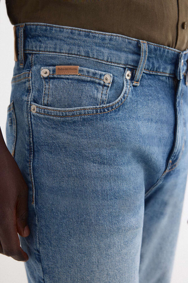 Pedro del Hierro Bermuda denim regular Azul