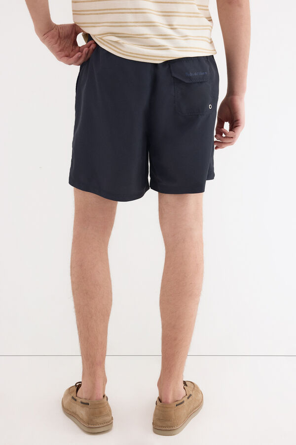 Pedro del Hierro Ba&ntilde;ador liso b&aacute;sico Azul