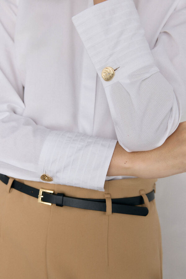 Pedro del Hierro Camisa estructura Blanco