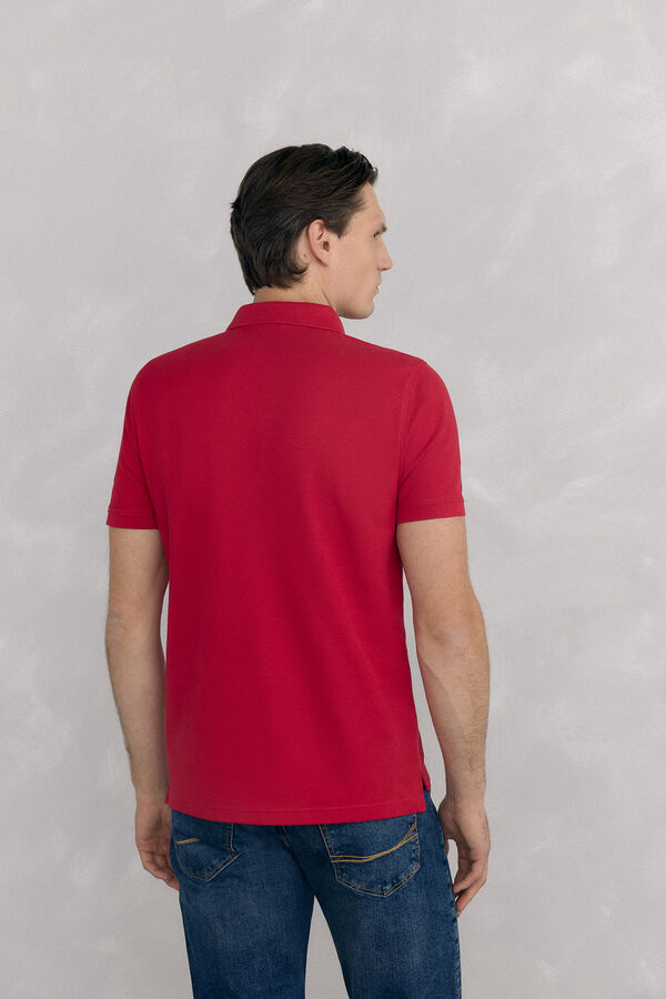 Pedro del Hierro Polo b&aacute;sico piqu&eacute; Rojo