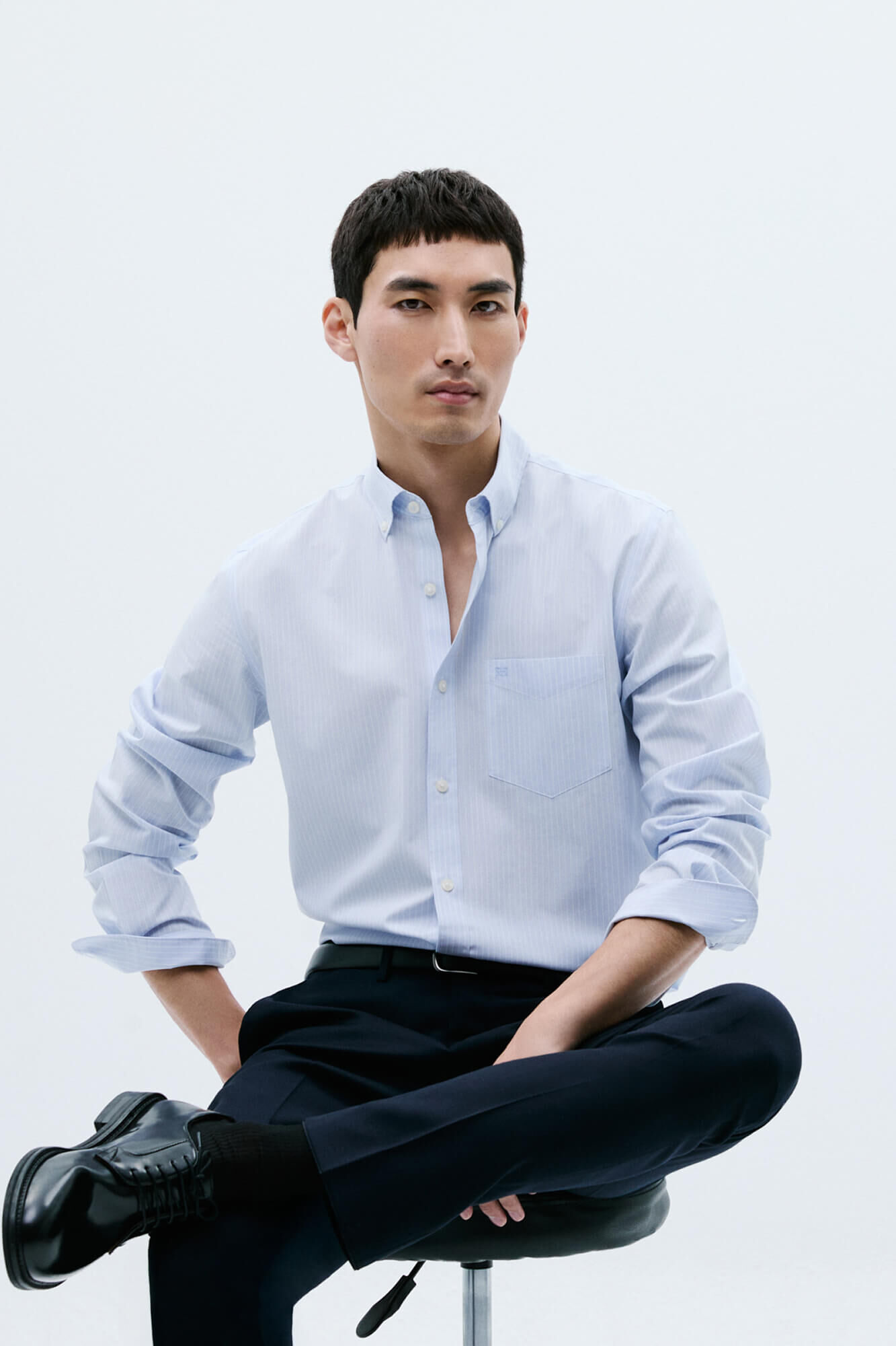 Pedro del Hierro Camisa de rayas non iron + antimanchas