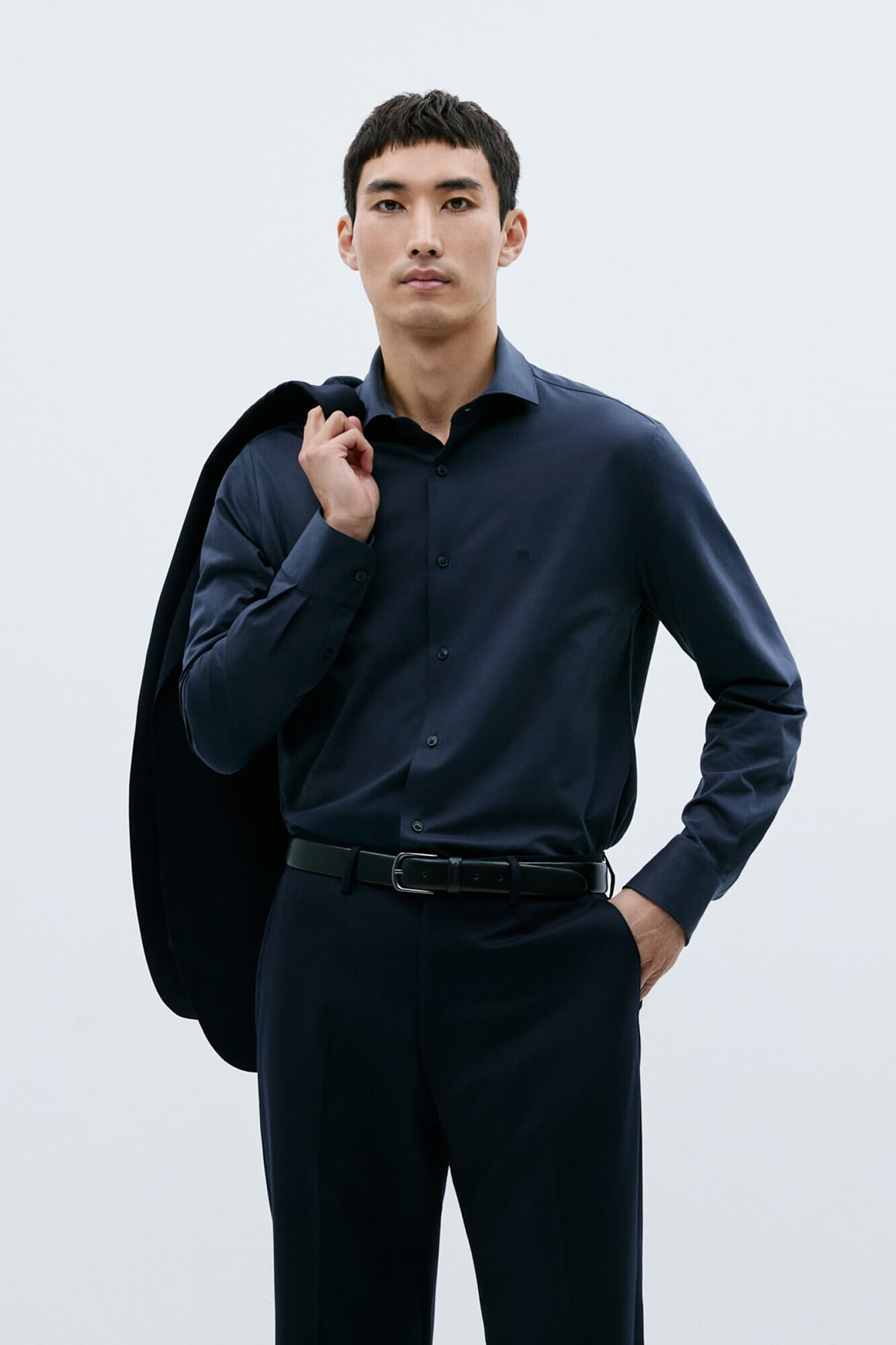 Pedro del Hierro Camisa lisa de tejido