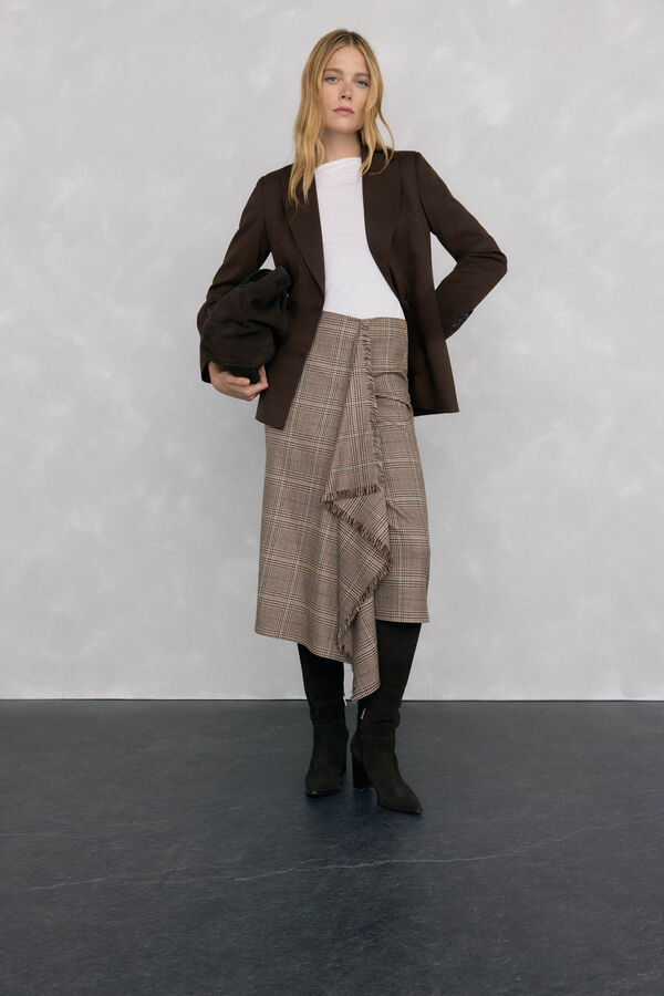 Pedro del Hierro Playera fluida con pu&ntilde;os Blanco