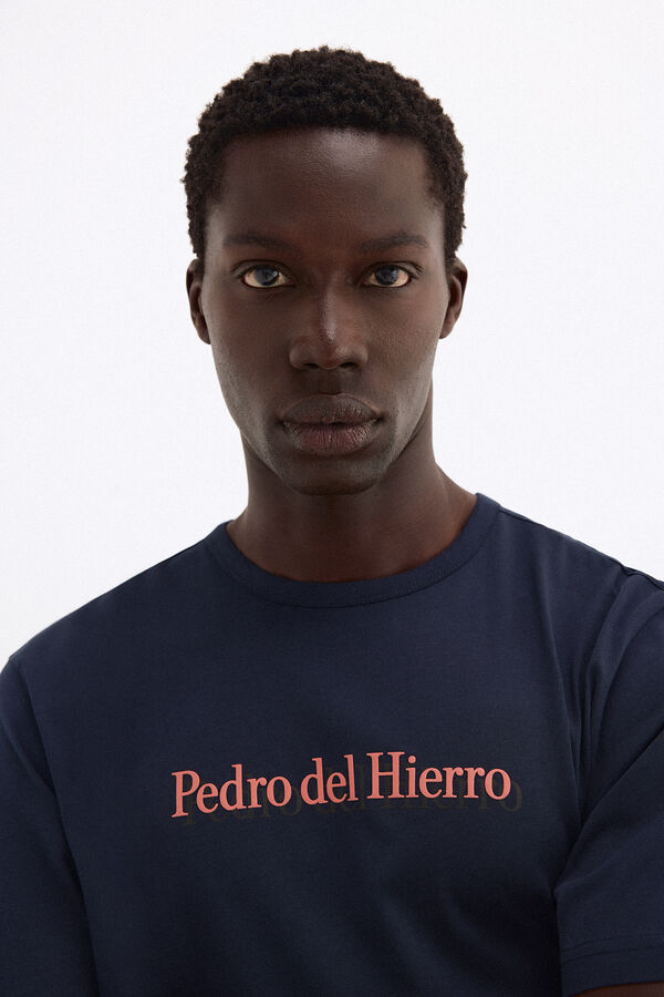 Pedro del Hierro Camiseta logo Azul