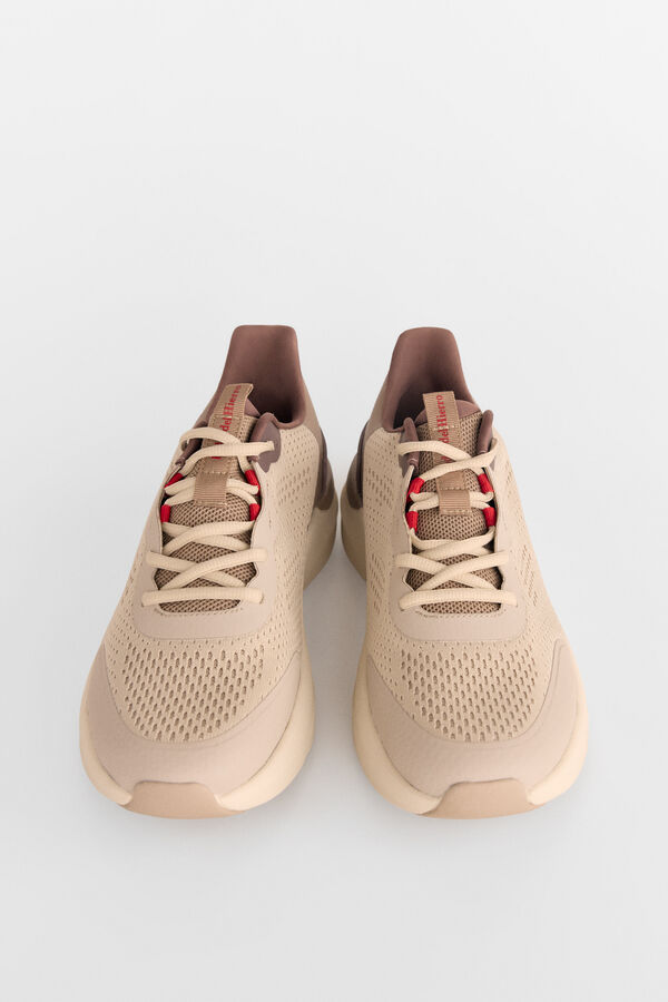 Pedro del Hierro Zapatilla textil cordones Marr&oacute;n