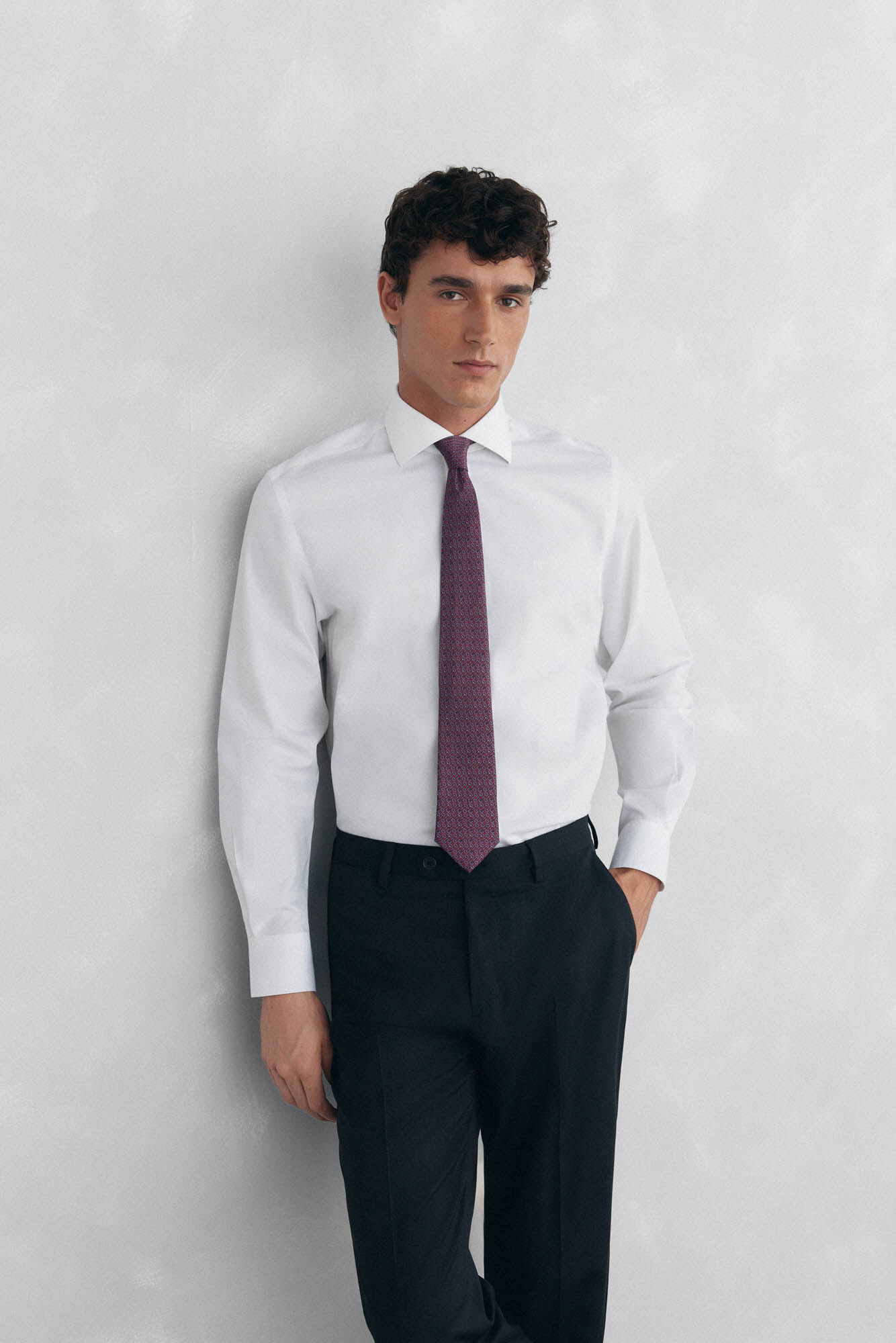 Pedro del Hierro Camisa vestir lisa non iron + antimanchas