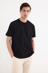 Pedro del Hierro Camiseta mercerizada Negro