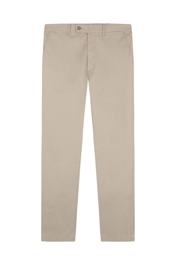 Pedro del Hierro Chino estructura slim fit Beige