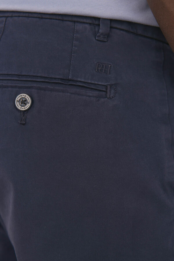 Pedro del Hierro Pantal&oacute;n chino ligero slim fit premium Azul